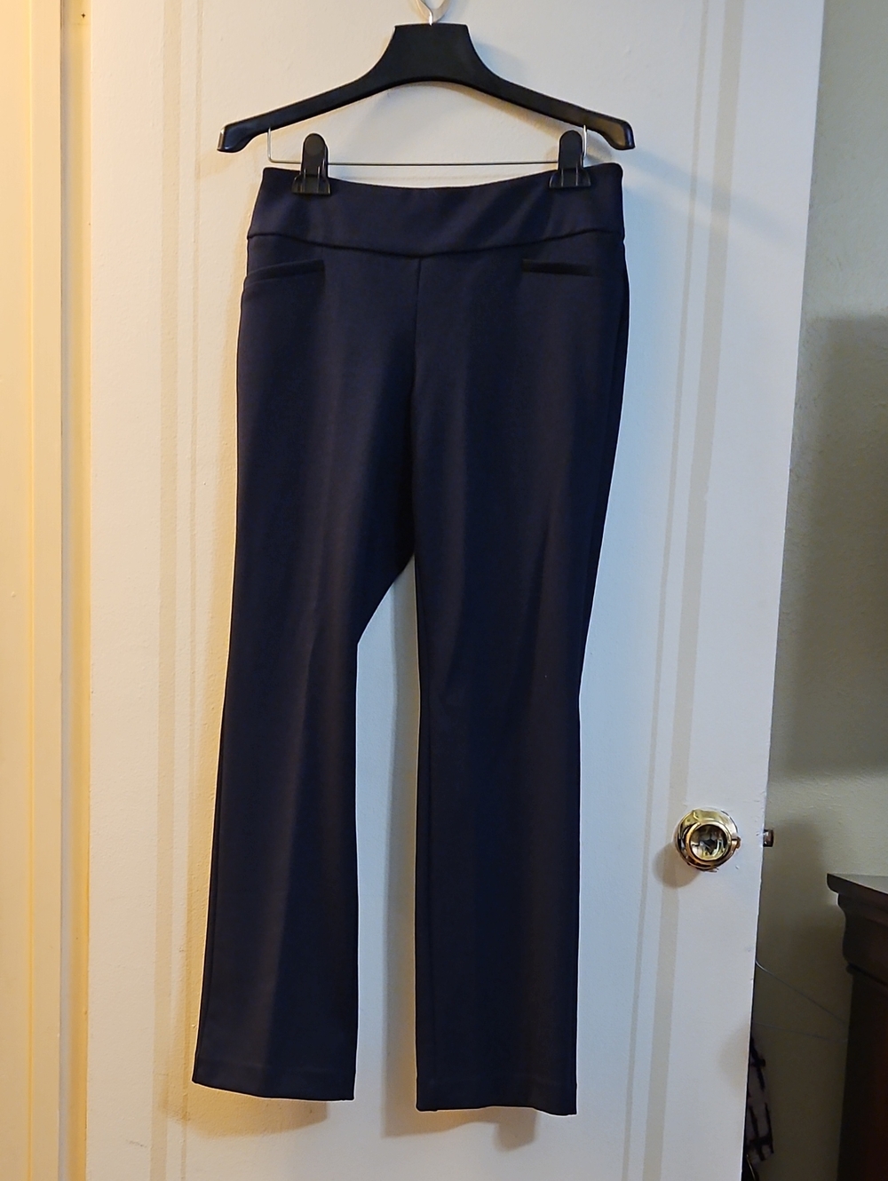 7th Avenue New York & Company Navy Bootcut Dress Pants